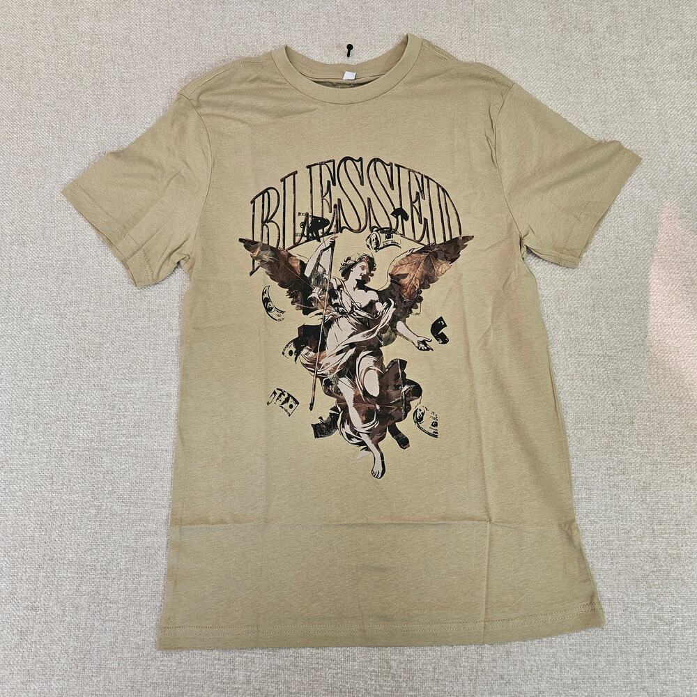 Mens Mister Tee Camo Blessed Angel Graphic T Shirt Size Small NWT